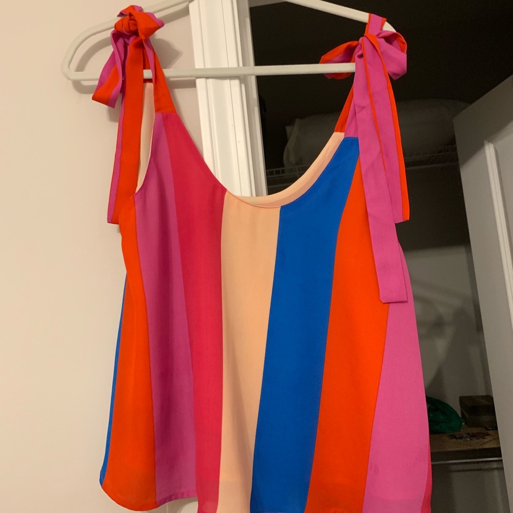 Cute tie tank top